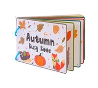 SEAYACK Tear-Resistant Travel Activity Book for Kids: Sensory Exploration Cognitive Development Reusable Preschool Cognitive Workbook