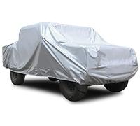 SEAZEN Copertura per auto a 6 strati, impermeabile, anti-neve, protezione UV, antivento, universale, in tessuto traspirante con cotone (da 609,6 cm a 635 cm)