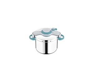 Seb ClipsoMinut' Easy+ 9 L, Manici pieghevoli, Pentola a induzione e Libro 100 Ricette, Pentola a pressione in acciaio inox, facile da usare, Made in France P4904916