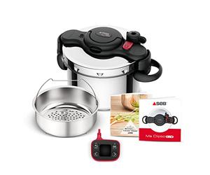 Seb P4900750 - Pentola a pressione in acciaio INOX, 6 l