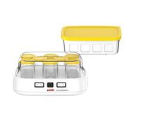 Seb YG500210 - Yogurtiera 2 con schermo LCD, 2 programmi automatici, per yogurt, 8 vasetti da formaggio, 1 l, ricettario incluso