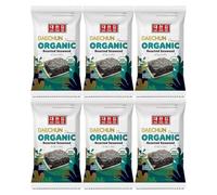 Seba Garden DAECHUN (Choi's1) - Snack di alghe biologiche, originali, foglie di Nori, prodotto da Korea Premium Great, confezione da 12