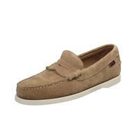 Sebago Dan Boat Flesh Out - Mocassini In Suede Sabbia - Uomo Scarpe Mocassini