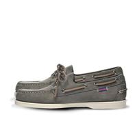 Sebago DOCKSIDES PORTLAND CRAZY H, Scarpe da Barca, Uomo, Grigio (Dk Grey 917), 42 EU