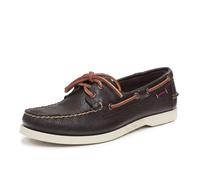 Sebago Questa versione dell'iconica scarpa da barca Portland combina la tradizione sailing e la tradizione artigianale Sebago. Il modello si caratterizza per la speciale tomaia in pelle pieno fiore pr