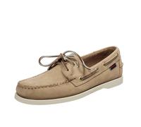 Sebago Docksides Portland Nubuk - Vela In Pelle Sabbia - Taglia 41 [7.5 US 26cm]