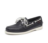 Sebago Docksides Portland - Vela In Pelle Blu - Taglia 42 [8.5 US 26.9cm] Scarpe