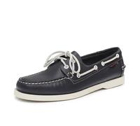 Sebago Docksides Portland - Vela In Pelle Blu - Taglia 40 [7 US 25.6cm] Scarpe