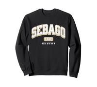 Sebago Lago Maine Coordinate Varsity Vintage Felpa