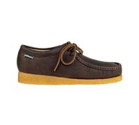 Sebago Scarpe Uomo, Modello Koala Sanehorse, Cucite a Mano, Tomaia in Pelle, Cuciture a Vista Ton Sur Ton, Lacci in Cuoio, Suola in Gomma, Colore Marrone Dk Brown