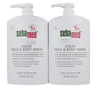 SEBAMED Detergente liquido viso e corpo, per pelli sensibili, flacone da 33,8 once fluide (confezione da 2)