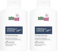 SEBAMED Doccia sale marino 400 ml, gel doccia per uomini e donne, con sale marino morto originale, pulizia senza sapone per pelli sensibili e secche (Confezione da 2)