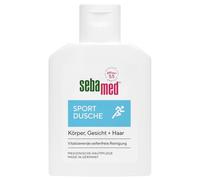 Sebamed Doccia sportiva 3 in 1, 50 ml, in pratica misura da viaggio, per corpo, viso e capelli, per uomini e donne, cura della pelle e dei capelli per pelle e cuoio capelluto
