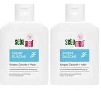 Sebamed Doccia sportiva 3 in 1, 50 ml, in pratica misura da viaggio, per corpo, viso e capelli, per uomini e donne, cura della pelle e dei capelli per pelle e cuoio capelluto (Confezione da 2)