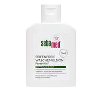Sebamed Emulsione di lavaggio senza sapone da 50 ml, pratica dimensione da viaggio, pulizia senza sapone per pelli sensibili, rafforza la barriera della pelle, adatta per la pulizia di mani, viso e
