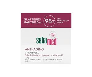 Sebamed Gel crema levigante anti-età, crema viso e crema antirughe per uomini e donne, con vitamina C naturale + complesso ialuronico a 3 volte, leviga la pelle sul 95% degli utenti,