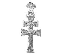sebaoth Cruz Caravaca Argento Sterling 925 m - rilievo - Fabbricati e bendecidas en caravaca- diverse misure e Argento, cod. 8R-Plata