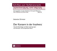 Sebastian Dirmeier Der Konzern in der Insolvenz (Copertina rigida)