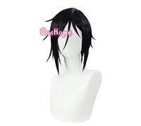 Sebastian Michaelis Cosplay Black Black Butler Cosplay Men Short Black Wig Black Cosplay Anime Cosplay Parrucca Cosplay Resistente al Calore Parrucche Sintetiche