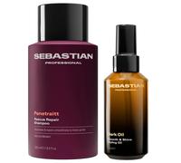 Sebastian Set Silky Shine (shampoo 250 ml + olio per capelli 95 ml)