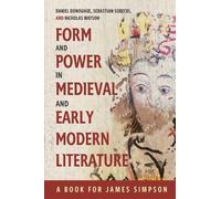 Sebastian Sobec Form and Power in Medieval and Early Modern L (Copertina rigida)