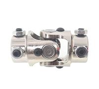 SEBLAFF 1 confezione da 3/4 di pollice DD x 3/4 di pollice DD Chrome Single U-Joint albero sterzo giunto universale di ricambio per rettificatrici livellatori parti automobilistiche sollevatori