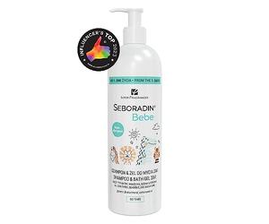 Seboradin Bebe 2 in 1 Shampoo e Gel Detergente per Bimbi, Bambini e Persone con Pelle Sensibile, Secca e Atopica, Detersione Delicata, Cura del Bambino, dal Primo Giorno, 500 ml