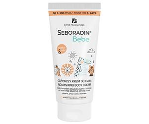 Seboradin Bebe Crema Corpo Nutriente per Neonati, Bambini e Persone con Pelle Sensibile, Secca e Atopica, Baby Care, dal Primo Giorno, Aloe Vera Albicot Kernel Oil, Allevia l'infiammazione, 200 ml