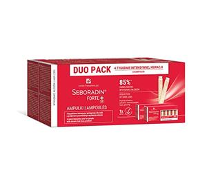 Seboradin Forte Duo Pack Fiale Siero Per La Crescita Dei capelli Per Donne Uomini Vitamine Estratti Naturali per il Cuoio Capelluto 28 x 5,5 ML