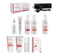 SEBORADIN Maria White Set - Dermaroller - Peeling Professionale - Siero Fito Cell - Shampoo x2- Maschera - Attivatore per Sopracciglia e Ciglia - Maschera Rivitalizzante - Balsamo