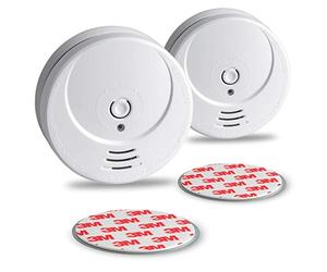 SEBSON 2x Rilevatore di Fumo incl. Supporto Magnetico, Batteria da 10 anni, DIN EN 14604, Rivelatori di Fumo Fotoelettrici, Batteria al litio a lungo termine