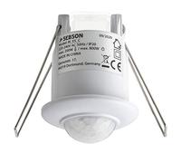 SEBSON 2x Rilevatore di Movimento per Luci 220V Interni, Montaggio ad Incasso a Soffitto, LED adatto, pogrammabile, Infrarossi Sensore, 6m / 360°