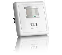 SEBSON 2x Rilevatore di Movimento per Luci Interno - Montaggio a Parete da Incasso, LED Adatto, Programmabile, 3 Fili - Sensore di Movimento 9m/160°