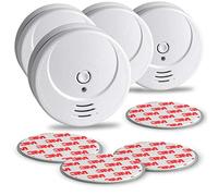 SEBSON 4x Rilevatore di Fumo incl. Supporto Magnetico, Batteria da 10 anni, DIN EN 14604, Rivelatori di Fumo Fotoelettrici, Batteria al litio a lungo termine