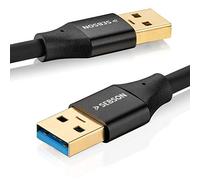 SEBSON Cavo USB 3.0 3m - USB A a A - Trasmissione Dati 5 Gbps, Connessione per PC, Laptop, Stampante, Dischi Rigidi e Altro