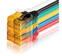 SEBSON Ethernet Cavo CAT6 0,5m, Gigabit LAN Cavo Patch, 1000Mbit/s, U-UTP Cavo di Rete con Spina RJ45 per Router, PC, SMART TV, Set di 10 Colorato