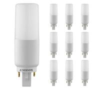 SEBSON Lampadina LED G24 7W - Set da 10-660lm, Bianco Neutro 4000K