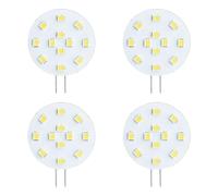 SEBSON Lampadina LED G4 2,5W Rotondo - Set da 4-200lm, Bianca Calda 2900K