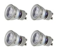 SEBSON Lampadina LED GU10 3W - Set da 4-250lm, Bianca Calda 2900K