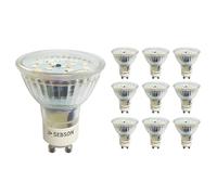 SEBSON Lampadina LED GU10 5W - Set da 10-350lm, Bianca Calda 3000K