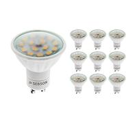 SEBSON Lampadina LED GU10 5W - Set da 10-380lm, Bianca Calda 3000K