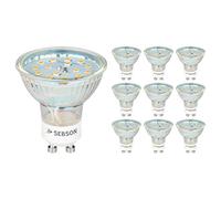 SEBSON Lampadina LED GU10 5W - Set da 10-420lm, Bianca Calda 3000K