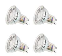 SEBSON Lampadina LED GU10 5W - Set da 4-380lm, Bianca Calda 3000K