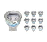 SEBSON Lampadina LED MR11 3W (Equivalente a 20W) - 220lm Bianca Calda 2900K Non Dimmerabile - Angolo di Diffusione 36° - Lampadina Spot LED GU4 12V - Set da 10