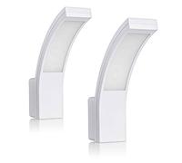 SEBSON LED Applique da Esterno IP65-2 Pezzi - Lampada da Parete Bianco 15W 1.100lm Bianco Freddo 5.800K - Luce Esterna 250x176x65mm