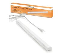 SEBSON LED Sottopensile 50cm con Interruttore e Prese, Bianco Neutro 4.000K