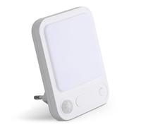 SEBSON Luce Notturna LED con Rilevatore di Movimento, Sensore Crepuscolare, Dimmerabile, Programmabile - Sensore a Infrarossi 3m/120°, Bianco Caldo