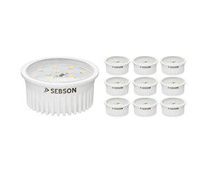 SEBSON Modulo LED 5W Extra Piatto ø50x26mm - Set da 10 - Bianca Calda 3000K