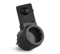 SEBSON Presa Intermedia con Sensore di Movimento 230V, Adattatore Girevole Spina, Programmabile, Sensore PIR, Adatto per LED max. 1.000W, IP20