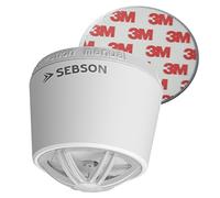 SEBSON Rilevatore di calore incl. supporto magnetico, Batteria da 10 anni, Batteria al litio fissa, Mini Rilevatore di calore per cucina/bagno, Ø50x43,5mm